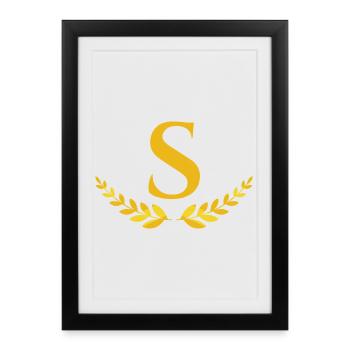 s - Framed poster (27 × 37 cm) - black - Front