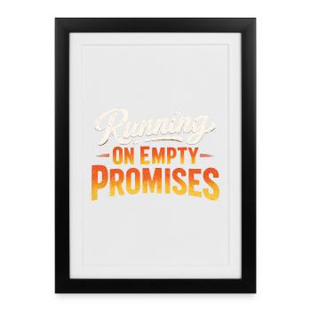 Sarcasm, empty promises, funny women - Framed poster (27 × 37 cm) - black - Front