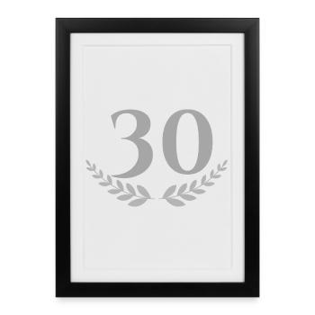 30 - Framed poster (27 × 37 cm) - black - Front