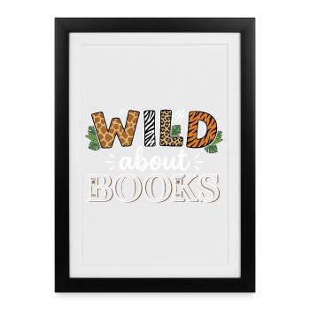 Book Lovers – Safari & Jungle Style Sauvag - Framed poster (27 × 37 cm) - black - Front