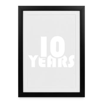 10 Years Birthday Anniversary Club Companies Associations - Framed poster (27 × 37 cm) - black - Front