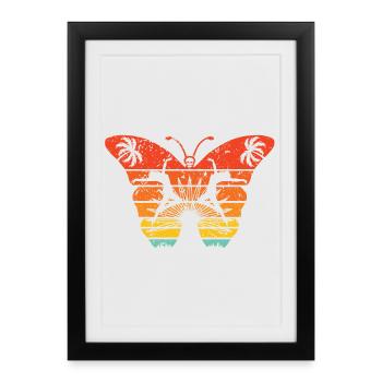Strange Butterfly Effect - Framed poster (27 × 37 cm) - black - Front