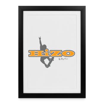 HiZo skater - Framed poster (27 × 37 cm) - black - Front