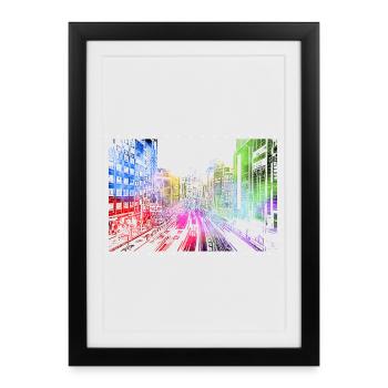 TOKYO - Framed poster (27 × 37 cm) - black - Front
