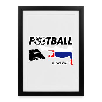 Football Fever Slovakia - Framed poster (27 × 37 cm) - black - Front