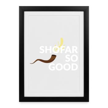 Shofar so good - Framed poster (27 × 37 cm) - black - Front