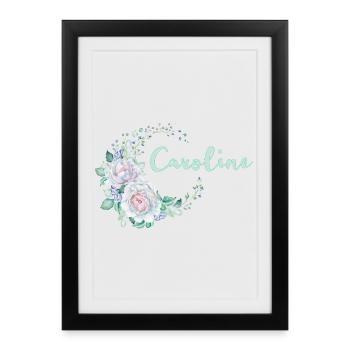 For Caroline - Framed poster (27 × 37 cm) - black - Front