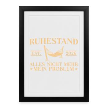 Retirement 2026 Work colleague of prospective pensioner - Framed poster (27 × 37 cm) - black - Front