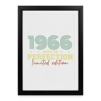 1966 - Affiche encadrée (27 × 37 cm) - noir - Devant