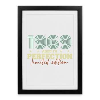 1969 - Affiche encadrée (27 × 37 cm) - noir - Devant