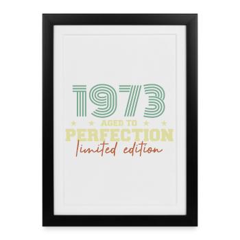 1973 - Framed poster (27 × 37 cm) - black - Front