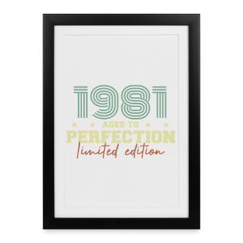 1981 - Framed poster (27 × 37 cm) - black - Front