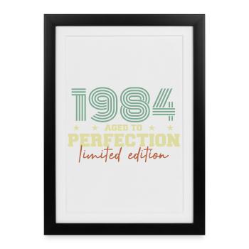 1984 - Affiche encadrée (27 × 37 cm) - noir - Devant