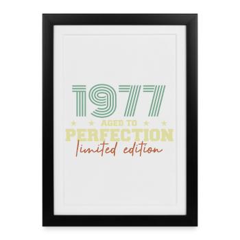 1977 - Affiche encadrée (27 × 37 cm) - noir - Devant