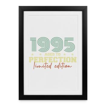 1995 - Affiche encadrée (27 × 37 cm) - noir - Devant
