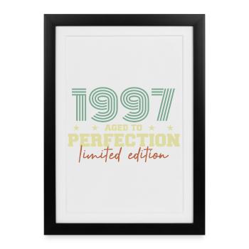 1997 - Affiche encadrée (27 × 37 cm) - noir - Devant