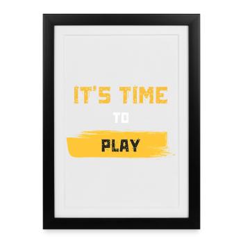 MTGAMING | It's Time To Play - Gaming Apparel - Framed poster (27 × 37 cm) - black - Front