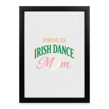Irish Dance Step-dancing Celtic Fan - Framed poster (27 × 37 cm) - black - Front