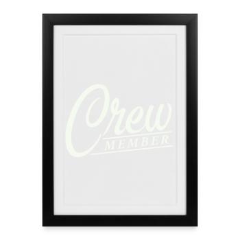crew member - Framed poster (27 × 37 cm) - black - Front