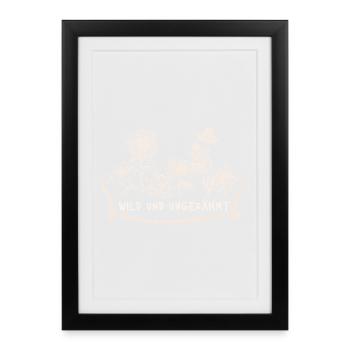 Wildflowers Untamed Print Design - Framed poster (27 × 37 cm) - black - Front