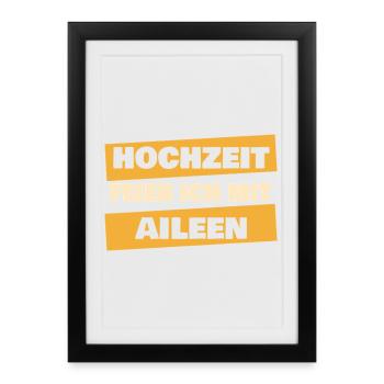 Gift for Aileen - Framed poster (27 × 37 cm) - black - Front