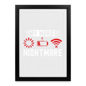 Gaming Gamer Video Games Controllers Gaming Gamers - Framed poster (27 × 37 cm) - black - Front