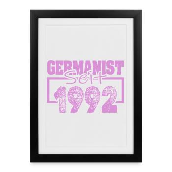 German studies scholar 1992 - Framed poster (27 × 37 cm) - black - Front