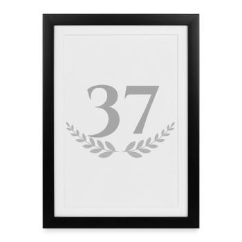 37 - Framed poster (27 × 37 cm) - black - Front