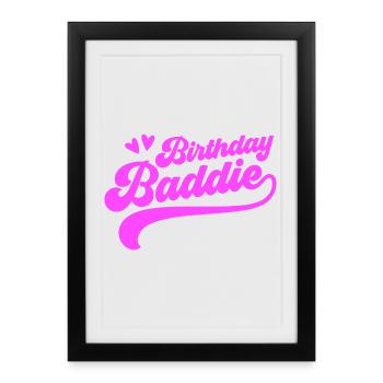 Méchant d’anniversaire - Affiche encadrée (27 × 37 cm) - noir - Devant