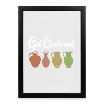poterie - Affiche encadrée (27 × 37 cm) - noir - Devant