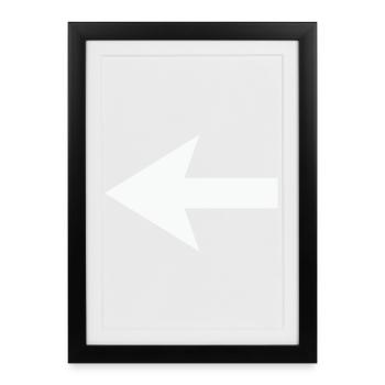 Arrow - Framed poster (27 × 37 cm) - black - Front
