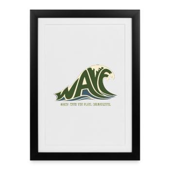 WAVE – I Swim With the Current, But Reluctantly - Framed poster (27 × 37 cm) - black - Front