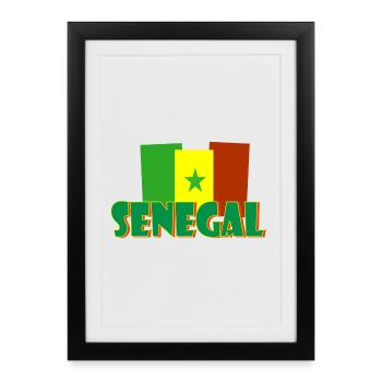 senegal - Affiche encadrée (27 × 37 cm) - noir - Devant