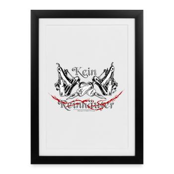 Kein Reinhäuter - Affiche encadrée (27 × 37 cm) - noir - Devant