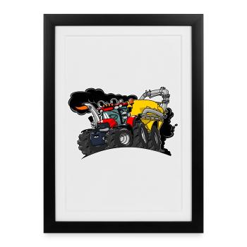 0961 Case cart - Framed poster (27 × 37 cm) - black - Front