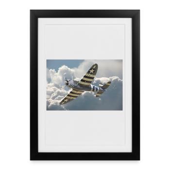 P-47 Thunderbolt - Affiche encadrée (27 × 37 cm) - noir - Devant