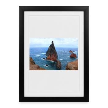 Affiche Madère Portugal - Affiche encadrée (27 × 37 cm) - noir - Devant