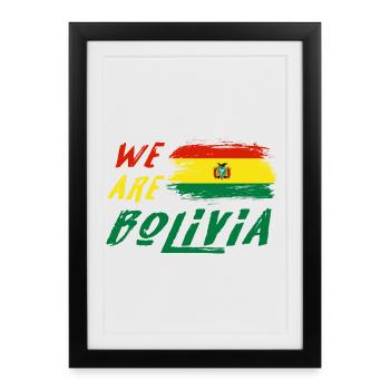 Nous sommes la Bolivie - Affiche encadrée (27 × 37 cm) - noir - Devant