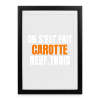 réforme des retraites, Macron, 49 3 - Affiche encadrée (27 × 37 cm) - noir - Devant