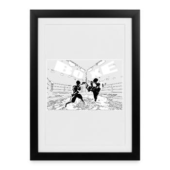 Boxen - Gerahmtes Poster (27 × 37 cm) - Schwarz - Vorne