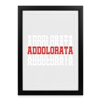 Notre Dame des Douleurs T-Shirt idée cadeau - Affiche encadrée (27 × 37 cm) - noir - Devant