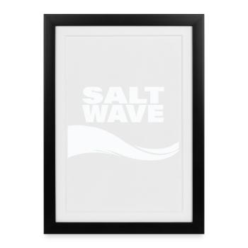 SALT WAVE - Framed poster (27 × 37 cm) - black - Front