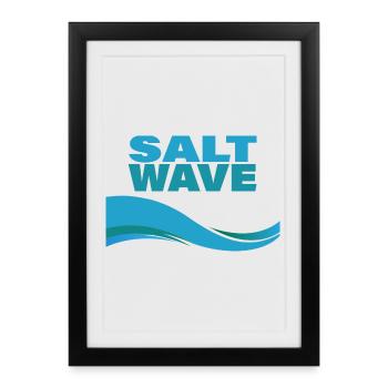 SALT WAVE - Framed poster (27 × 37 cm) - black - Front