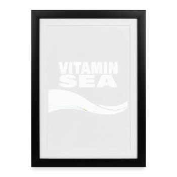 VITAMIN SEA - Framed poster (27 × 37 cm) - black - Front