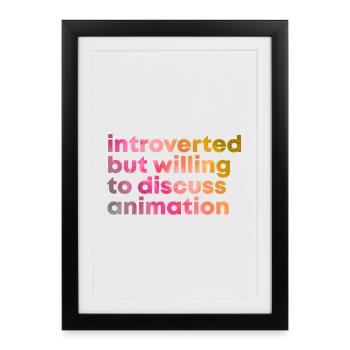 Animation Animation Animation - Framed poster (27 × 37 cm) - black - Front
