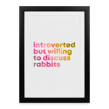 Lapin Lapin Lapin - Affiche encadrée (27 × 37 cm) - noir - Devant