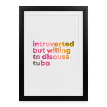 Tuba Tuba Tuba - Affiche encadrée (27 × 37 cm) - noir - Devant