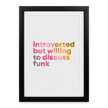 Funk Funk Funk - Affiche encadrée (27 × 37 cm) - noir - Devant