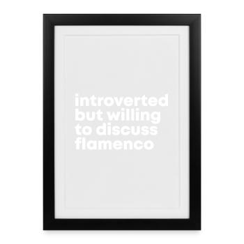 Flamenco Flamenco Flamenco - Framed poster (27 × 37 cm) - black - Front