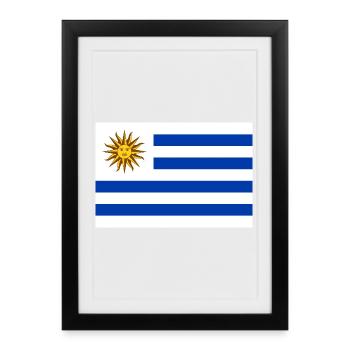 Uruguay - Framed poster (27 × 37 cm) - black - Front
